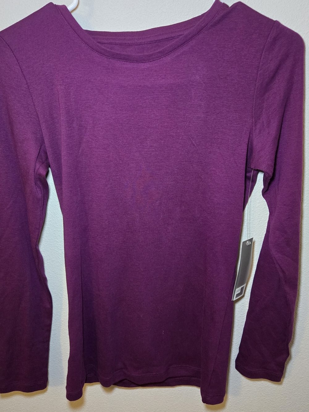 Women's Long Sleeve Crewneck Top - Purple